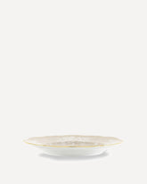 Oriente Italiano Collection porcelain flat Plate - BEIGE | Base Blu