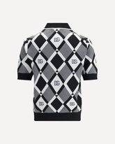 Polo in maglia a rombi - MULTICOLORE | Base Blu