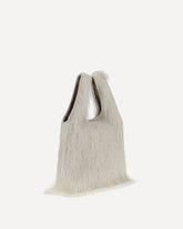 Borsa Tote con frange - BIANCO | Base Blu