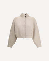 Cardigan in Cashmere  - BEIGE | Base Blu