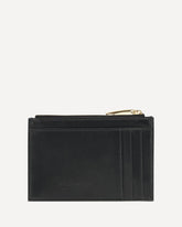 Portacarte in pelle d’agnello - NERO | Base Blu