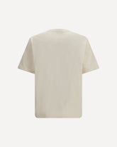 T-shirt in cotton with front logo - BEIGE | Base Blu