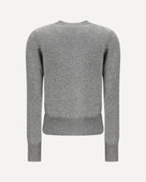 Cashmere crew-neck Cardigan n°300 Little 2 - GREY | Base Blu