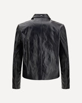 Leather Jacket - BLACK | Base Blu