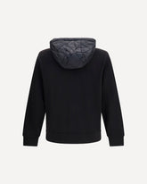 Hooded zip-up Sweatshirt - BLACK | Base Blu