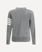 Cardigan in lana vergine - GRIGIO | Base Blu