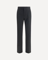 Tailored Pants with front pleats - BLACK | Base Blu