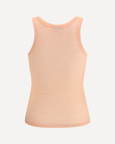 Halter-neck tank Top in wool jersey - PINK | Base Blu