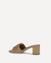 Logoed Sandals - BEIGE | Base Blu