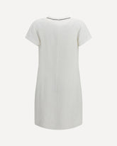 Midi linen Dress - WHITE | Base Blu