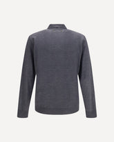 Virgin wool Polo Shirt - GREY | Base Blu
