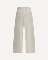 Silk and cotton Sweatpants - WHITE | Base Blu