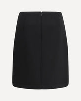 Short Skirt with embroidery - BLACK | Base Blu