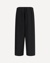 Drawstring dinner Trousers - BLACK | Base Blu
