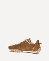 Suede leather Sneakers - BROWN | Base Blu