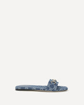 GG denim slider Sandals - LIGHT BLUE | Base Blu