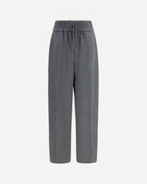 Wool Pants with elasticated waist - GREY | Base Blu