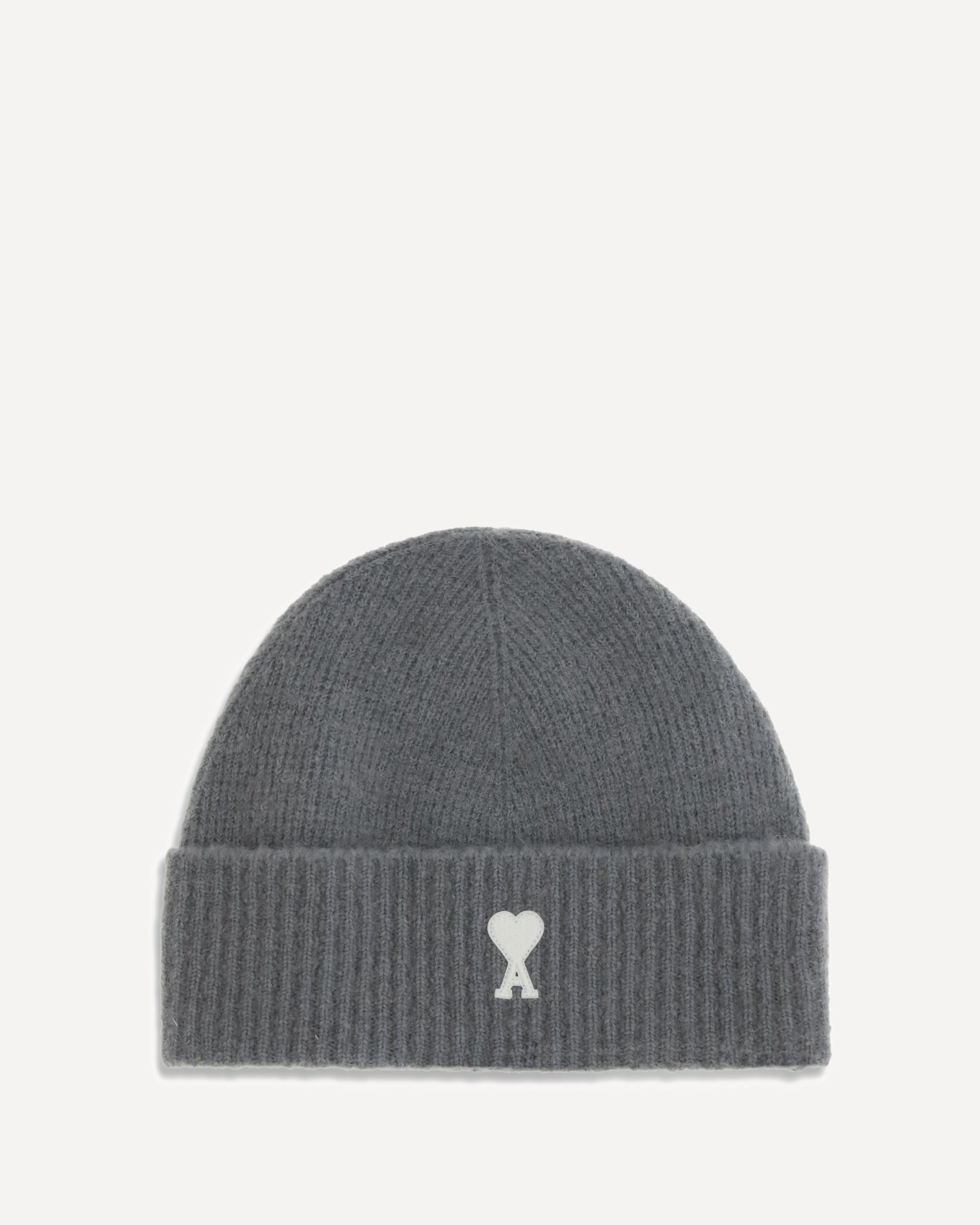 AMI PARIS Ami De Coeur beanie Hat GREY | Base Blu