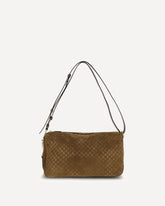 Half Horsebit Shoulder Bag - BROWN | Base Blu