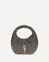 Borsa a Mano Icarino in nappa trapuntata - GRIGIO | Base Blu