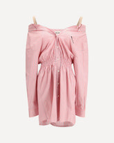MIU MIU Short striped Dress PINK