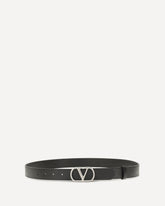 VLogo Signature leather Belt - BLACK | Base Blu