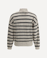 Open knit design Cardigan with sequins - BEIGE | Base Blu