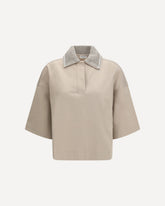Interlock Couture Polo Shirt - BEIGE | Base Blu