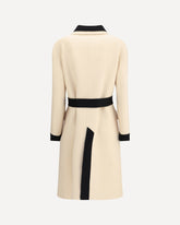 Virgin wool Coat - CREAM | Base Blu