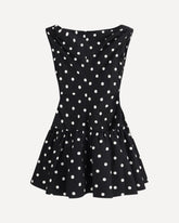 Polka dot cotton mini Dress - MULTICOLOUR | Base Blu