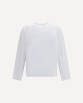T-shirt a maniche lunghe in cotone - BIANCO | Base Blu
