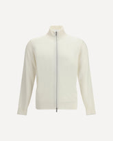 Pure cashmere Cardigan - WHITE | Base Blu