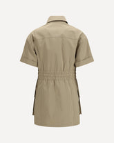 Abito gabardine con quattro tasche e bottoni - BEIGE | Base Blu