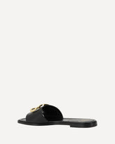 Logoed Sandals - BLACK | Base Blu