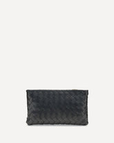 Pouch iconico intreccio - NERO | Base Blu