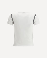 T-shirt in cotone con ricamo Boke Flower 2.0 - BIANCO | Base Blu