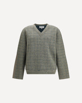 V-neck Sweater - GREEN | Base Blu