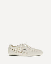 Sneakers crochet  - CREMA  | Base Blu