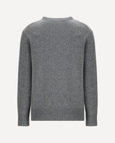 Wool and cashmere Sweater with EKD - GREY | Base Blu