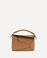 Borsa a Mano Puzzle piccola  - MARRONE | Base Blu