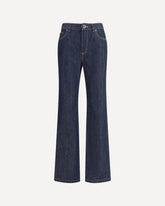 Denim Jeans feature a straight leg - BLUE | Base Blu