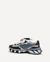 Sneakers in pelle e denim - MULTICOLORE | Base Blu