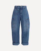 Jeans Cocoon cargo - BLU | Base Blu