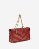 Borsa a Spalla Panthea media motivo chevron - ROSSO | Base Blu