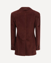 Corduroy cotton Jacket - BORDEAUX | Base Blu