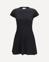 Knitted mini Dress - BLACK | Base Blu