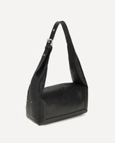 East West medium Shoulder Bag - BLACK | Base Blu
