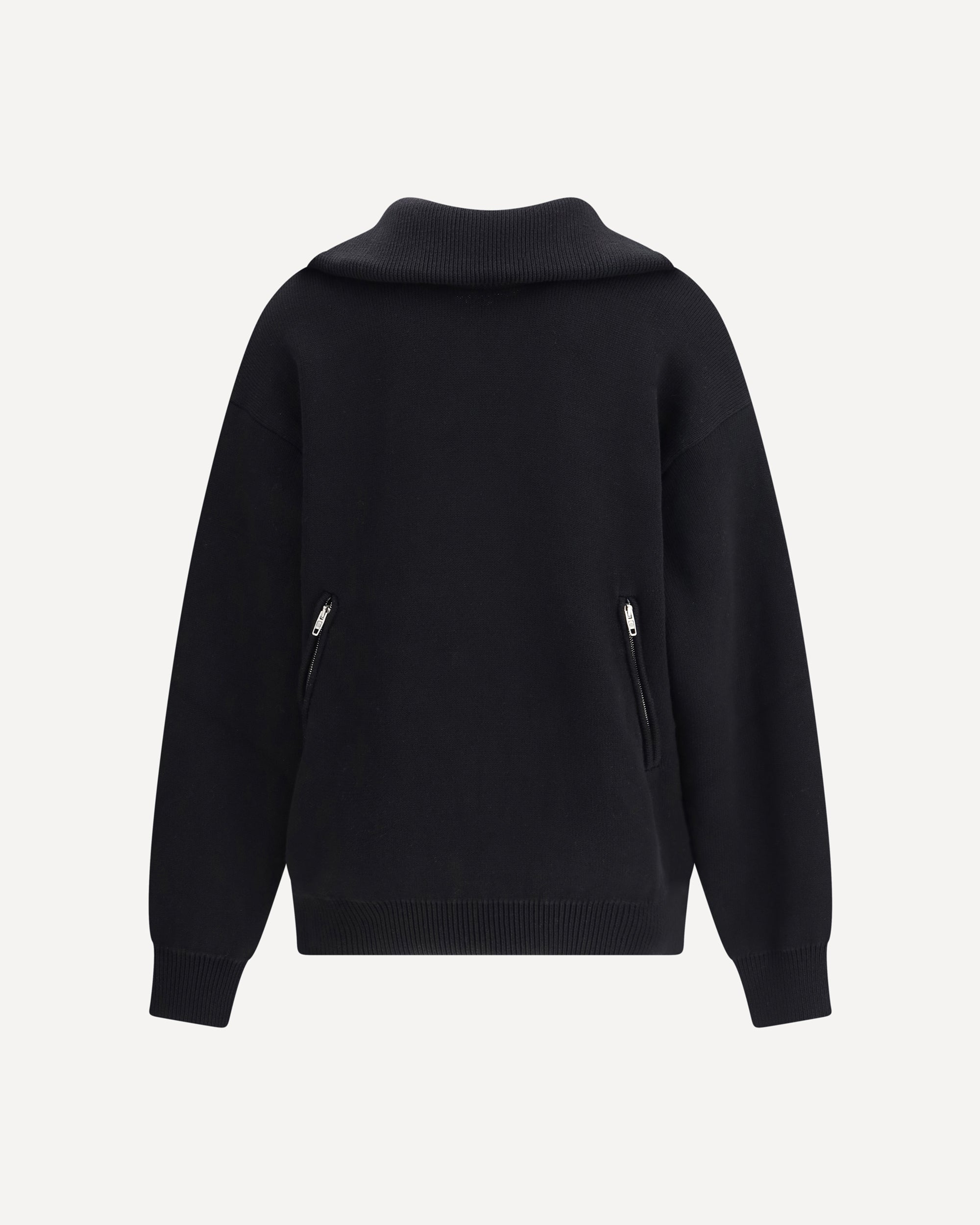BALENCIAGA Back-to-front Black Sweater BLACK | Base Blu
