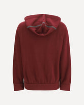 Long-sleeve zip Hoodie - BORDEAUX | Base Blu