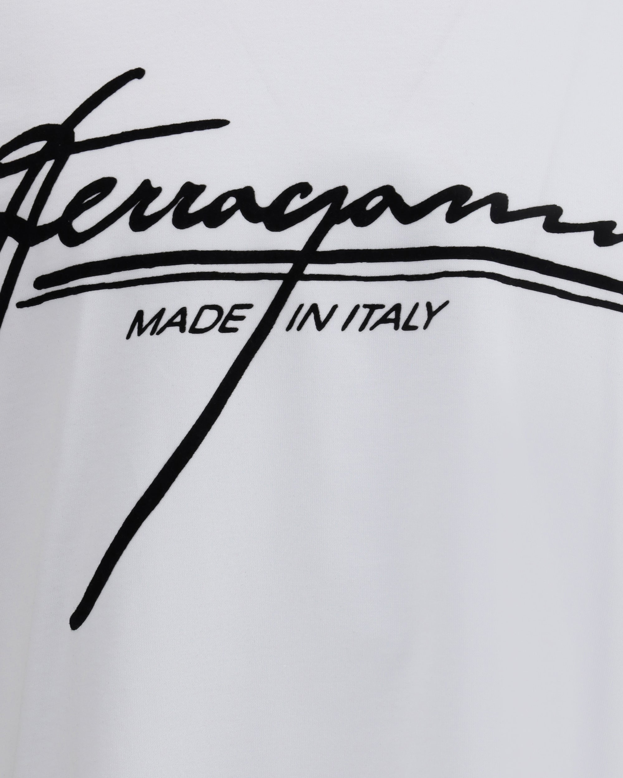 FERRAGAMO Logoed T-Shirt WHITE | Base Blu